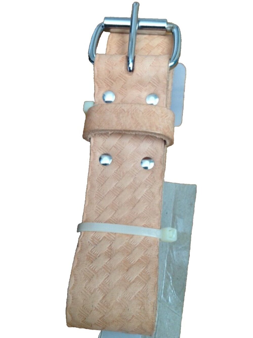 BUCKET BOSS CLASSIC SADDLE LEATHER STEEL BUCKLE TOOL BELT 55133 MENS SIZE LARGE